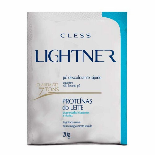 Lightner Pó Descolorante Proteínas Do Leite Cless 20g