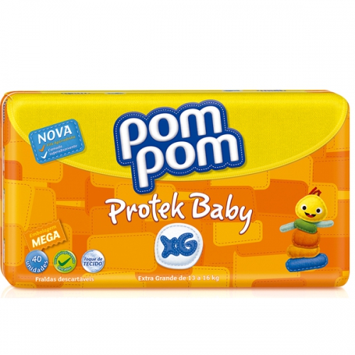 FRALDA POMPOM PROTEK MEGA XG C/40