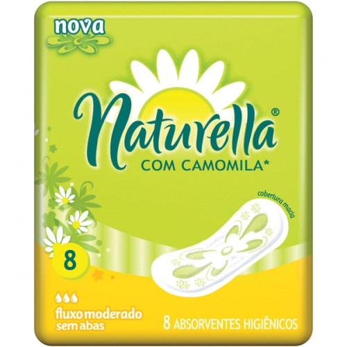 Absorvente Naturella sem abas 8 unidades