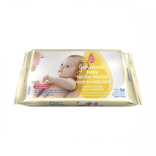 TOALHA UMEDECIDA JOHNSON COM RECEM NASCIDO COM 48 UN