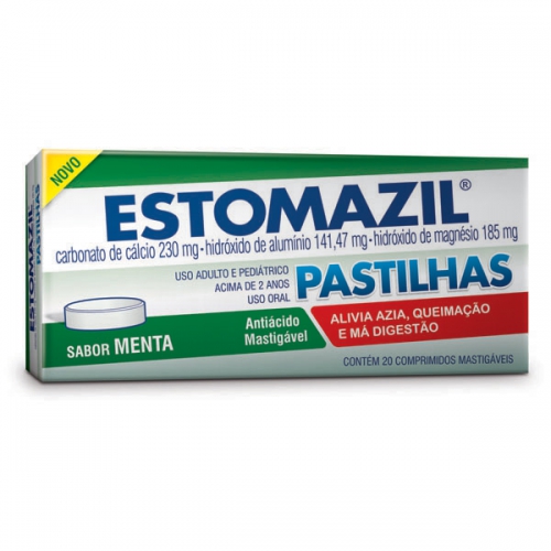 Estomazil Sabor Menta com 20 Cápsulas Mastigáveis