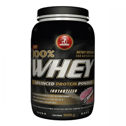 Pure whey A Proteina 100% Morango 900g