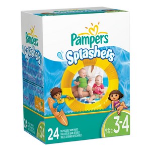 Fralda Pampers Splashers Tamanho 3 - 4 Com 24 Unidades