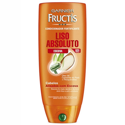 CONDICIONADOR FRUCTIS LISO ABSOLUTO ESCOVA 200ML
