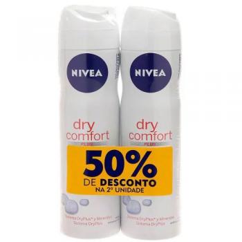 Kit Desodorante Nivea Aerosol Dry F 50% Desconto Segunda Unidade