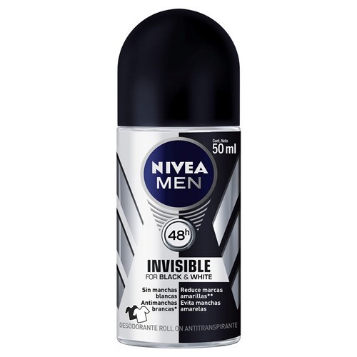 Desodorante Nivea Rollon B W M 50 Desconto Segunda Unidade