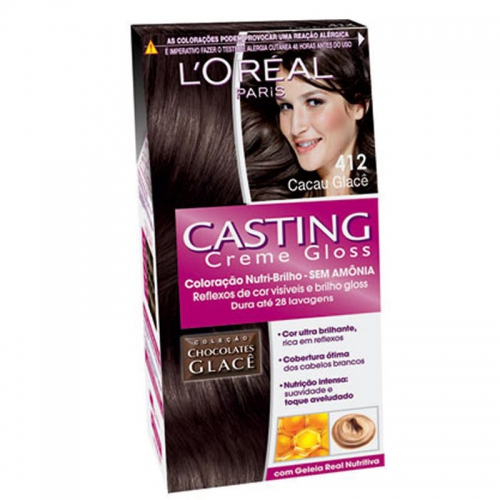 TINTURA CASTING GLOSS  412 CACAU GLACÊ