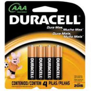 Pilha AAA Duracell 4 Unidades