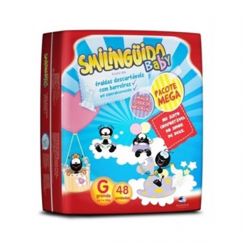 Fralda Smilinguido Mega com 48 Unidades G