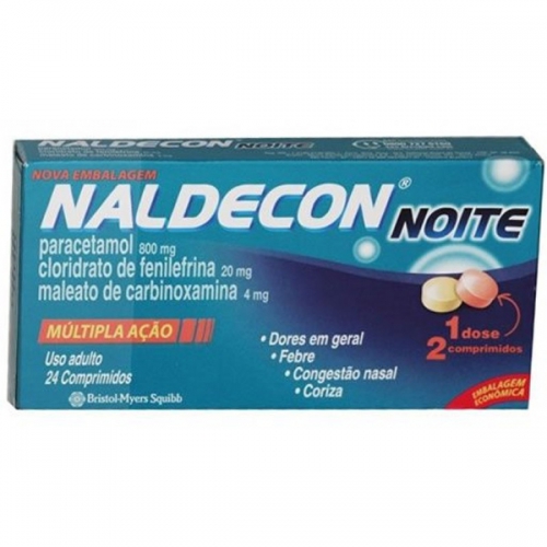 Naldecon Noite com 24 Comprimidos