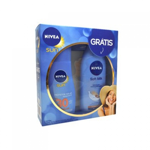 Protetor Nivea FPS30 + Grátis Loção Soft Milk