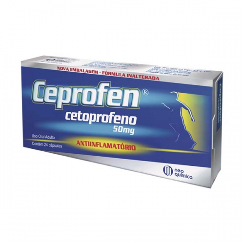 Ceprofen 50mg com 24 Capsulas