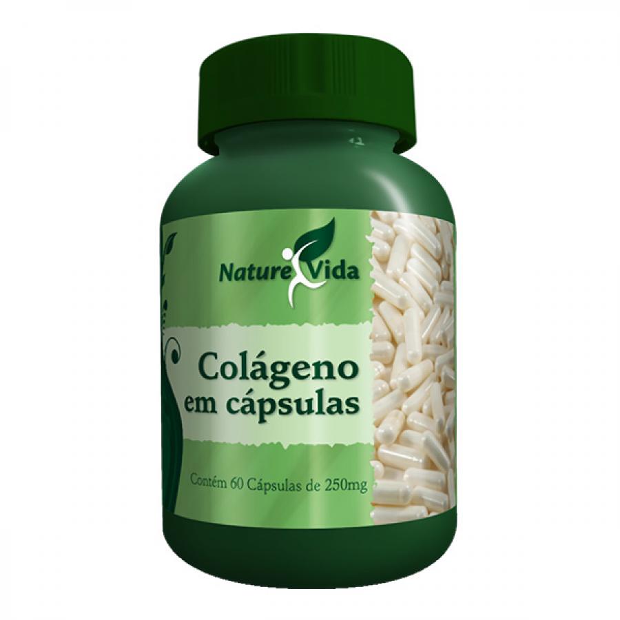 COLÁGENO NATURE VIDA 250MG COM 60 CÁPSULAS