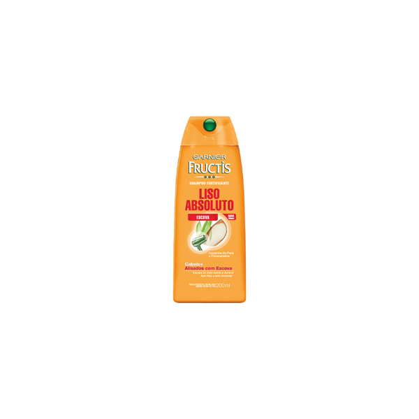 SHAMPOO FRUCTIS 200ML LISO ABSOLUTO ESCOVA