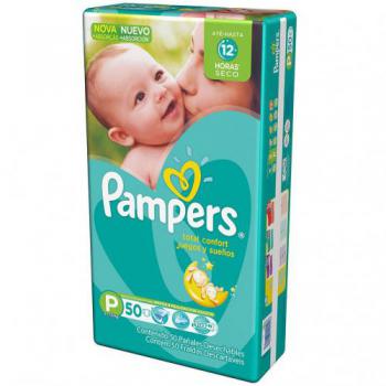 Fralda Pampers Total Confort Mega P 50 Unidades