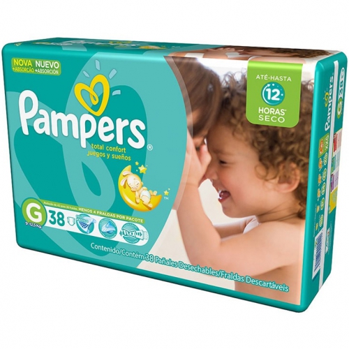 Fralda Pampers Total Confort Mega G 38 Unidades