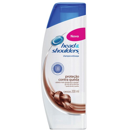 SHAMPOO HEAD&SHOULDERS ANTI CASPA PROTEÇÃO CONTRA QUEDA 200ML