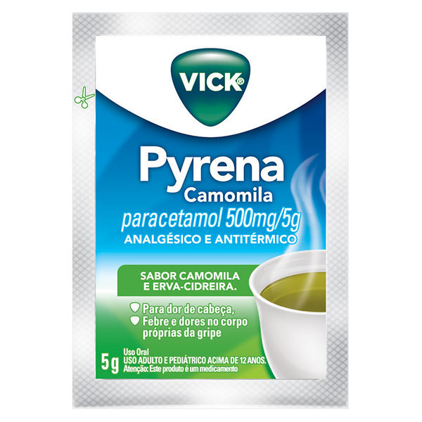 Vick Pyrena Sabor Camomila com 1 Envelope 5g