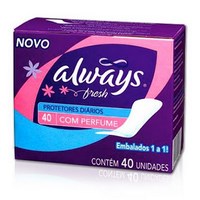 Absorvente Always protetor diario 40 unidades com perfume