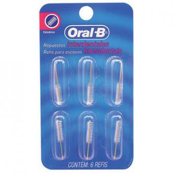 REFIL ORAL B P/ESC INTERD CILINDRICO C/6