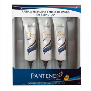 Creme Tratamento Ampola Pantene Com 3 Unididades