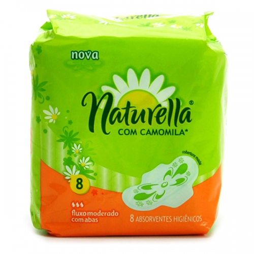 Absorvente Naturella com abas 8 unidades