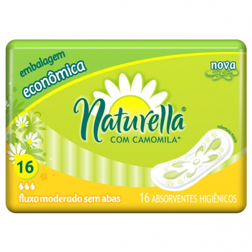 ABSORVENTE NATURELLA SUAVE SEM ABAS COM 16 UN