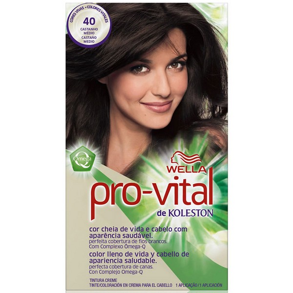 Tintura Provital Coloração 40 Cstanho Médio