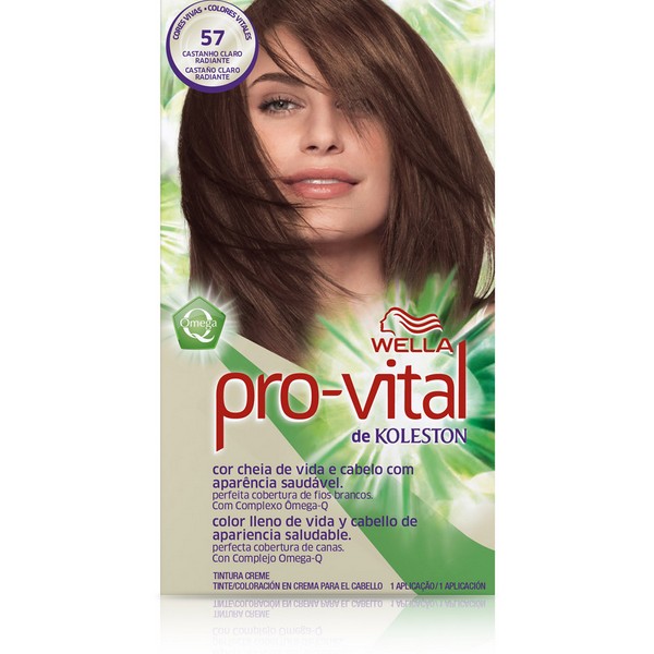 Tintura Provital Coloração 57 Castanho Claro ra