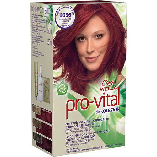 Tintura Provital Coloração 6656 Avermelhado Vibrante