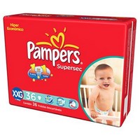 Fralda Pampers Supersec Hiper XXG Com 36 Unidades
