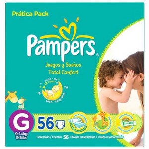 Fralda Pampers Total Confort G Com 56 Unidades