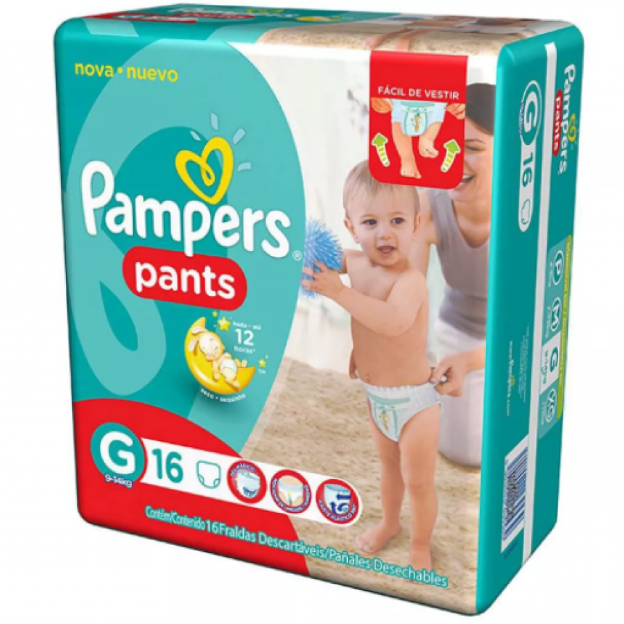 Fralda Pampers Total Confort Pants G com 24 unidades