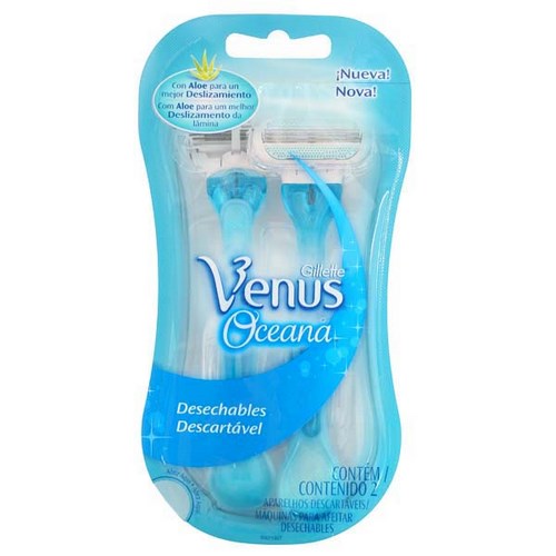 APARELHO DE BARBEAR VENUS GILLETTE OCEANA COM 2 UN