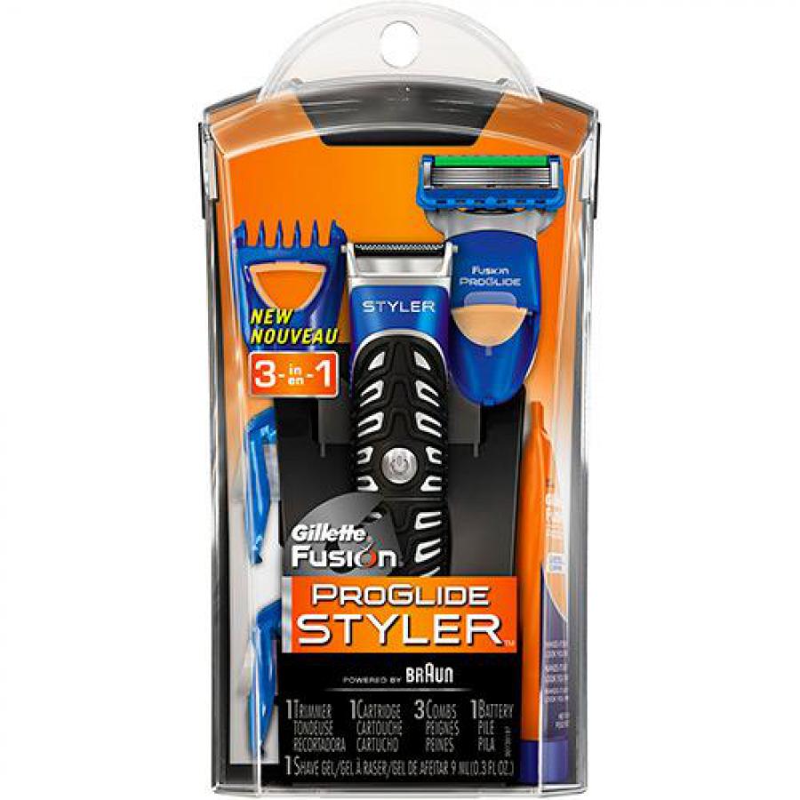 Aparelho de Barbear Gillette Fusion Proglide Styler 3 em 1