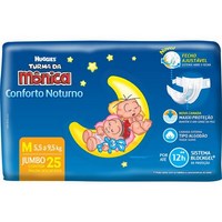 Fralda Turma da Mônica noturna toque suave com 25 media
