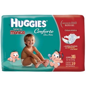 Fralda Turma da Mônica Noturna Suave XG Com 19 Unidades