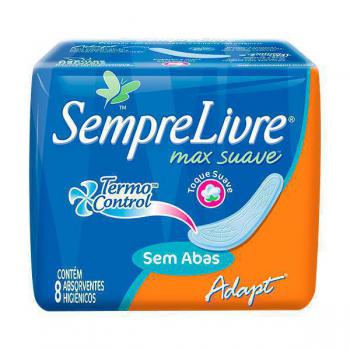 Absorvente Sempre Livre Adapt Suave sem Abas 8 Unidades