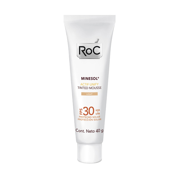 Protetor Solar Roc Minesol Actif Light Mousse FPS30 40g