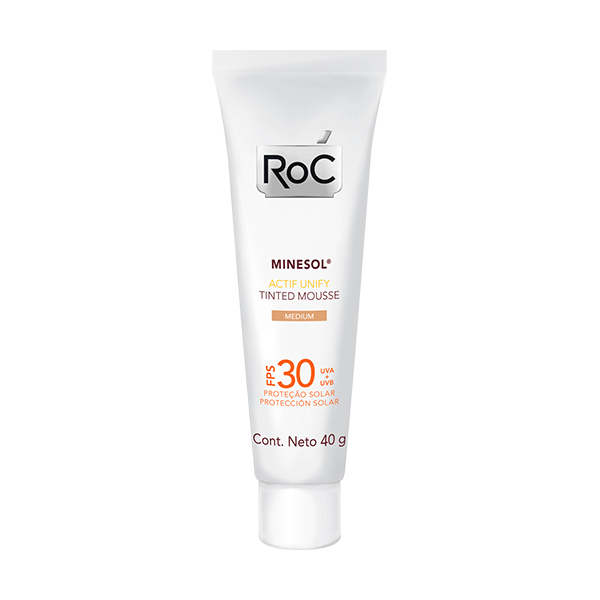 Protetor Solar Roc Minesol Actif Midium Mousse FPS30 40g