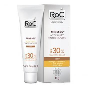 Protetor Solar Roc Minesol Actif Deep Mousse FPS30 40g