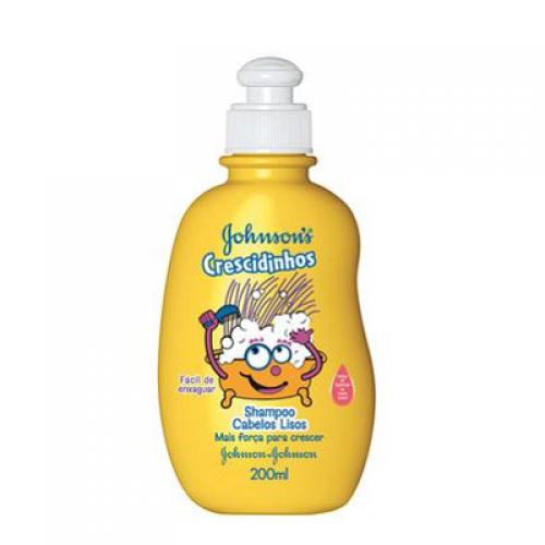 Shampoo infantil Johnson & Johnson cabelo liso 200ml