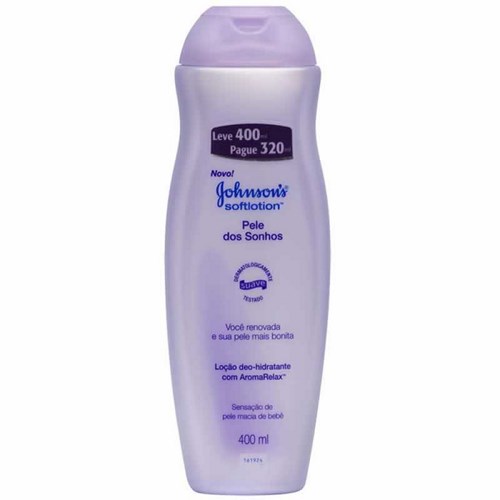 LOCAO HIDRATANTE JOHNSON BODY LOTION PELE DOS SONHOS LV 400ML PG 320ML