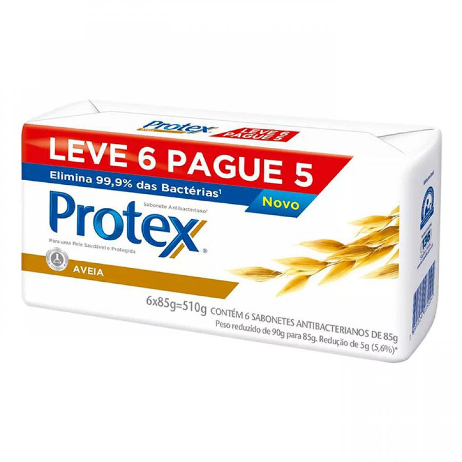 Sabonete Barra Protex Aveia 90g LV6PG5