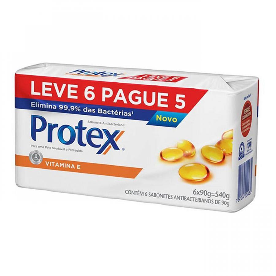 Sabonete Barra Protex Vitamina E 90g LV6PG5
