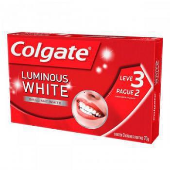 Creme Dental Colgate Luminous White 70g Leve 3 e Pague 2
