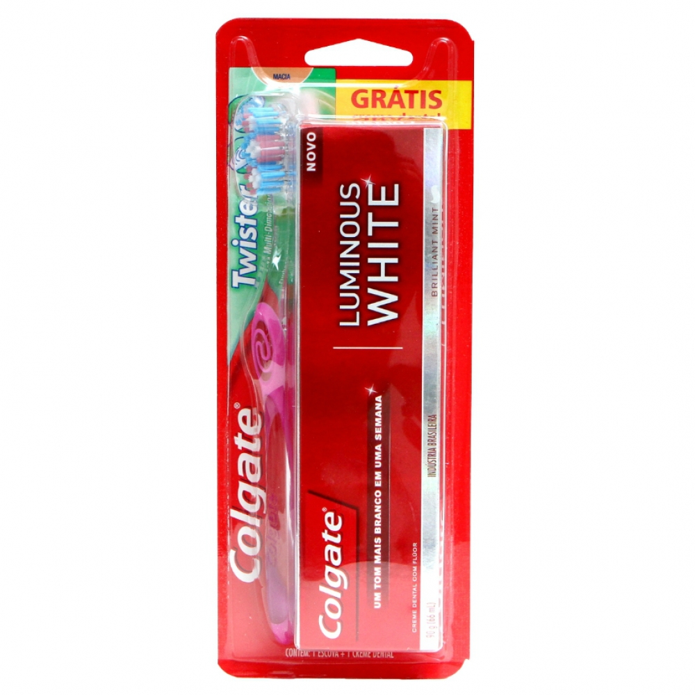 ESCOVA DENTAL Colgate Twister + Creme Dental Luminouns 9g