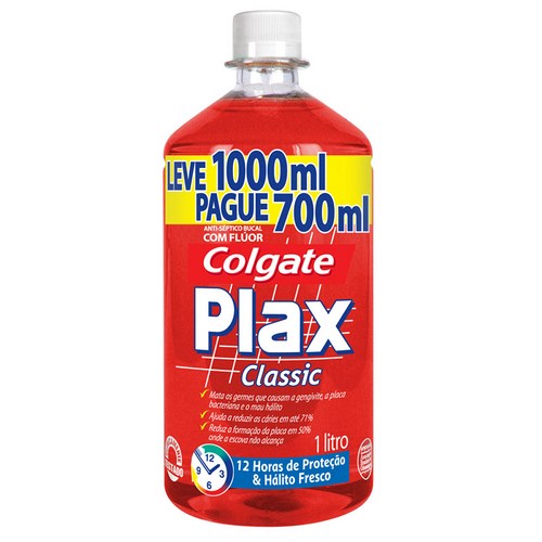 Enxaguatorio Plax Classic Leve 1000 Pague 700ml