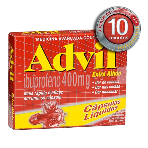 Advil Extra Alivio 400mg 8 Capsulas