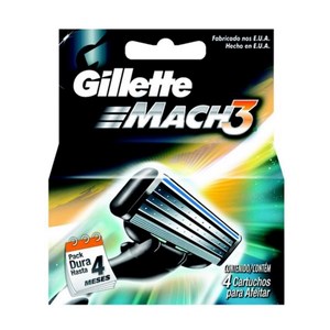 Carga Gillette Regular Com 4 Unidades